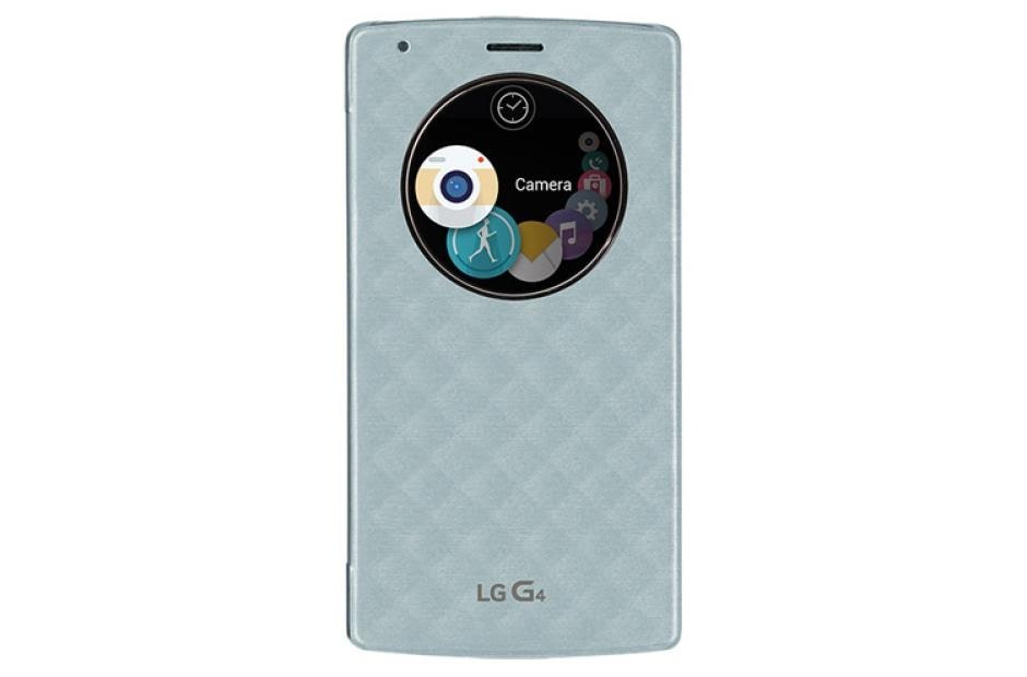George Eliot Voorverkoop revolutie LG Quick Circle™ Snap-On Folio Case for LG G4™ in Aqua Blue | LG USA