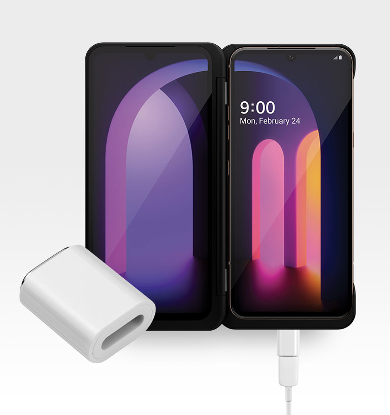Lg Dual Screen Charging Adapter India LG Dual Screen™ Charging Adapter for LG V60 ThinQ™ (EBX64329001) | LG USA