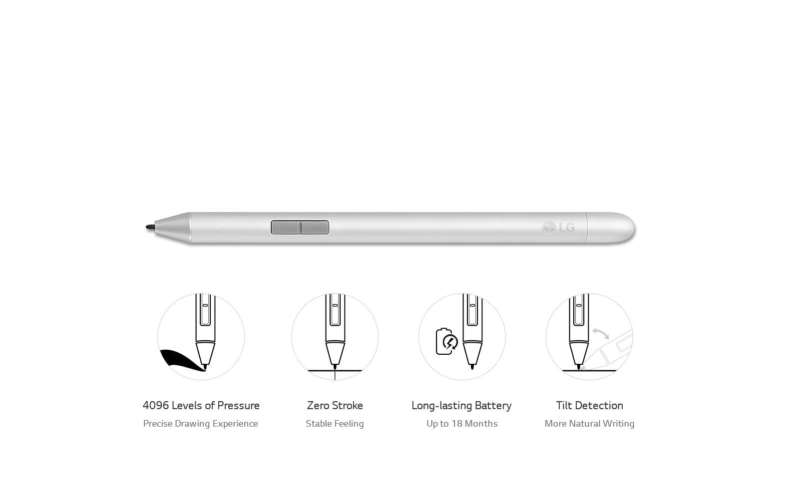 LG Active Stylus Pen for LG gram and LG V60 (AAA77804301) LG USA
