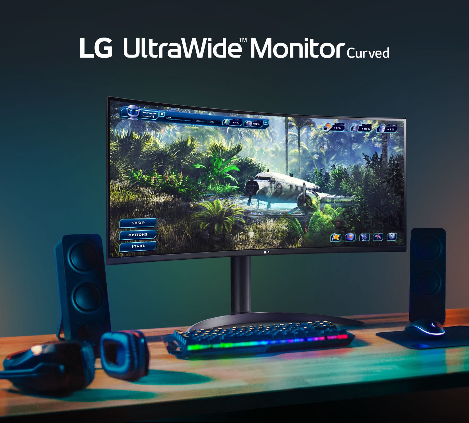 34” 21:9 QHD UltraWide™ Curved Monitor, 34BP65C-B