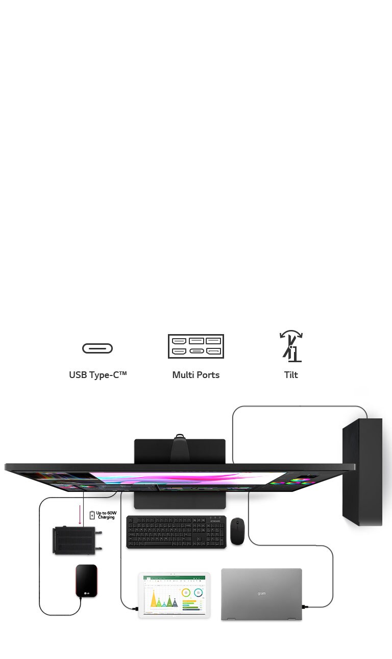 LG 43” 4K UHD IPS USB-C HDR 10 Monitor (43UN700-B) | LG USA