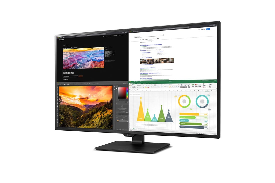 LG 43” 4K UHD IPS USB-C HDR 10 Monitor (43UN700-B) | LG USA