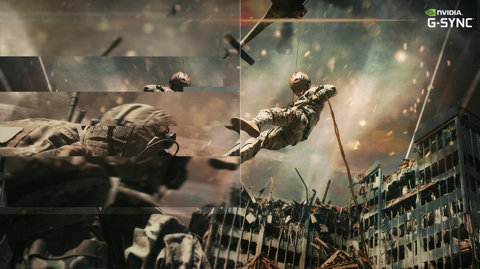 An image to compare between OFF and ON, NVIDIA G-SYNC 