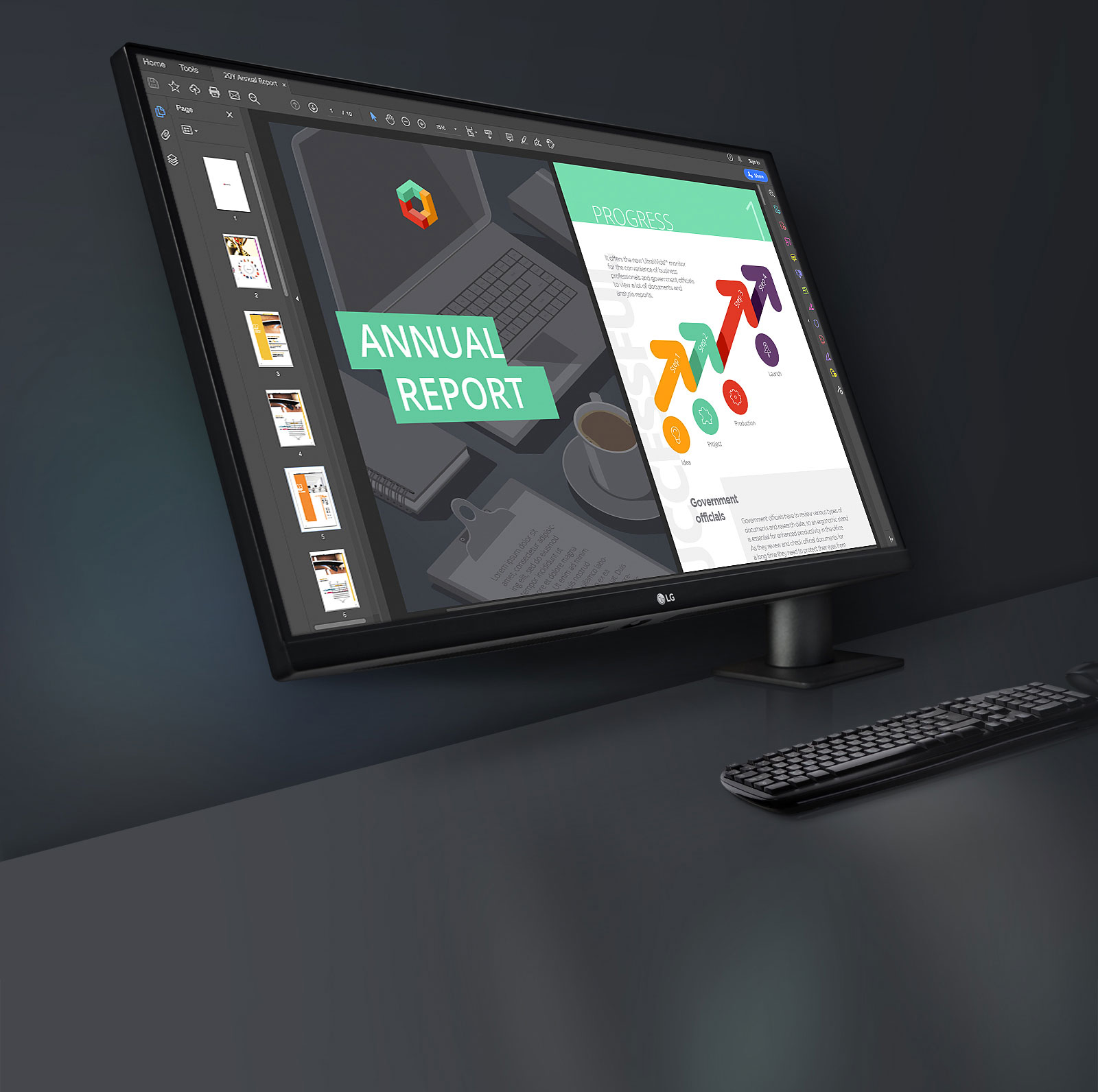 LG QHD Monitor Ergo: Designed Around You