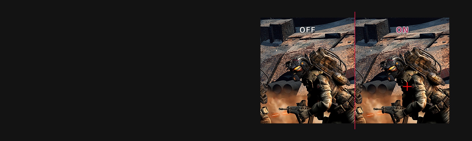 Crosshair : OFF VS. ON