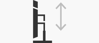 Icon for height adjustable monitor