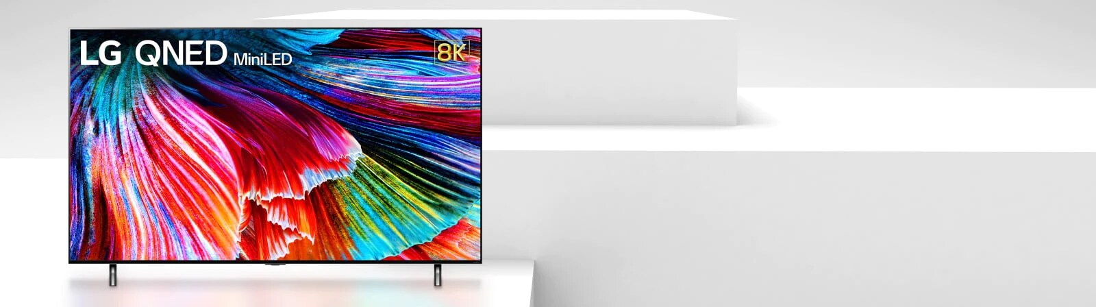 QNED miniLED TV with colorful infill