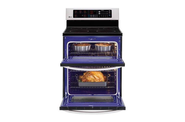 LG LDE3035ST Electric Double Oven Range with SuperBoil Burner LG USA