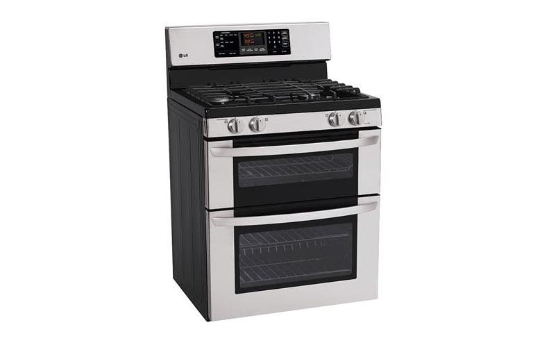 LG LDG3011ST Gas Double Oven Range with 4 Sealed Gas Burners LG USA