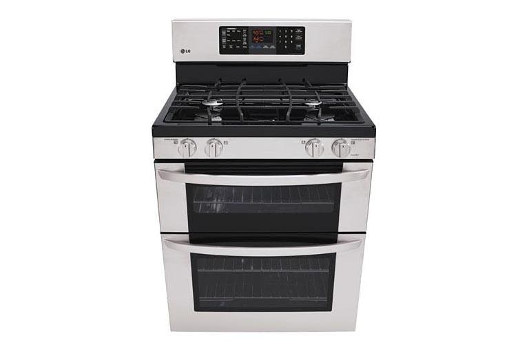 LG LDG3031ST Gas Double Oven Range with 4 Sealed Gas Burners LG USA