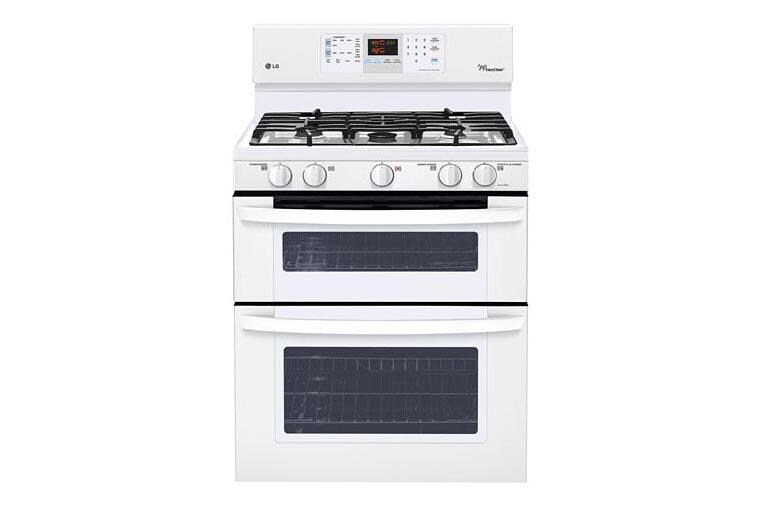 LG LDG3035SW Gas Double Oven Range with SuperBoil Burner LG USA