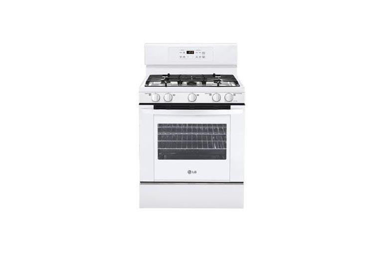 LG LRG3091SW White Gas Single Oven Range LG USA