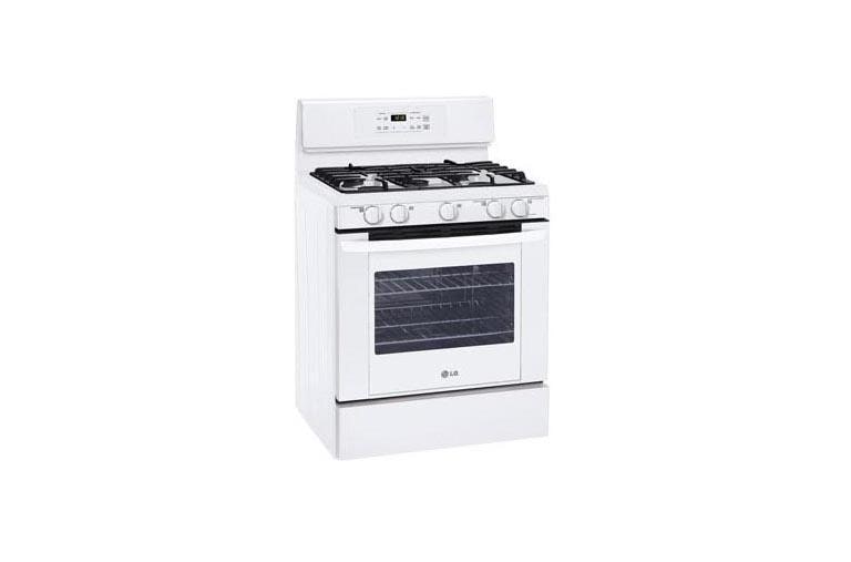 LG LRG3091SW White Gas Single Oven Range LG USA