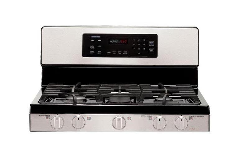 Lg Lrg3093st Gas Single Oven Range With 5 Burners And Griddle