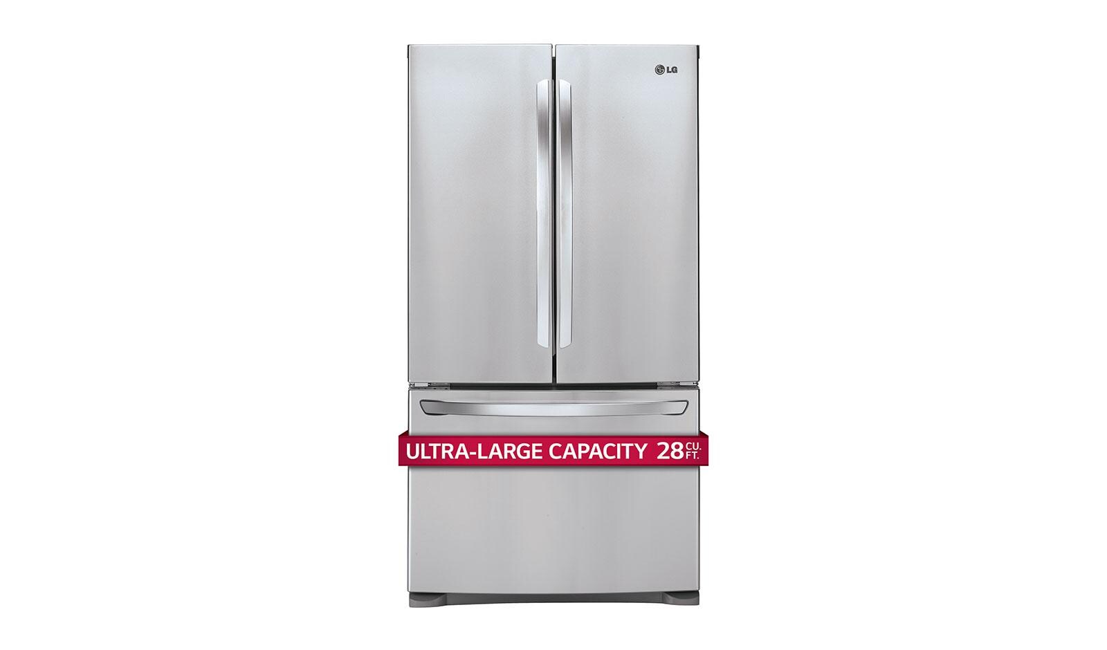Lg Lfc28768st 3 Door French Smart Cooling Refrigerator Usa 28 Cu Ft French Door Refrigerator