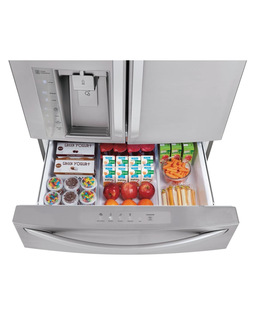 LG LMXS30776S 4Door French Door Refrigerator with CustomChill® LG USA