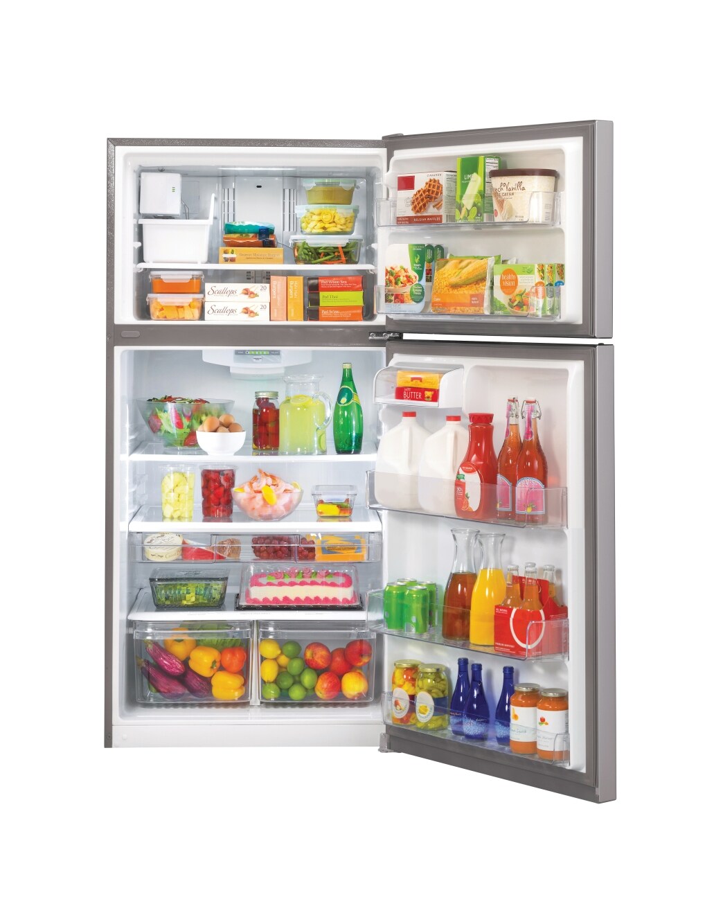 LG 24 cu. ft. Top Mount Refrigerator (LTCS24223S) LG USA