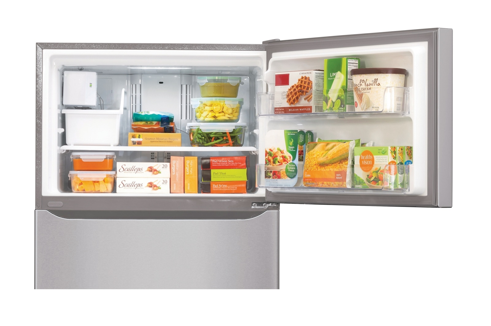 LG 24 cu. ft. Top Mount Refrigerator (LTCS24223S) LG USA
