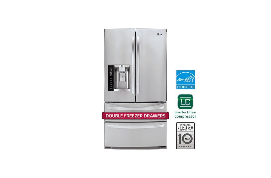 Lg Lrfxc2406s 24 Cu Ft Smart Wi Fi Enabled French Door Counter Depth Refrigerator Lg Usa