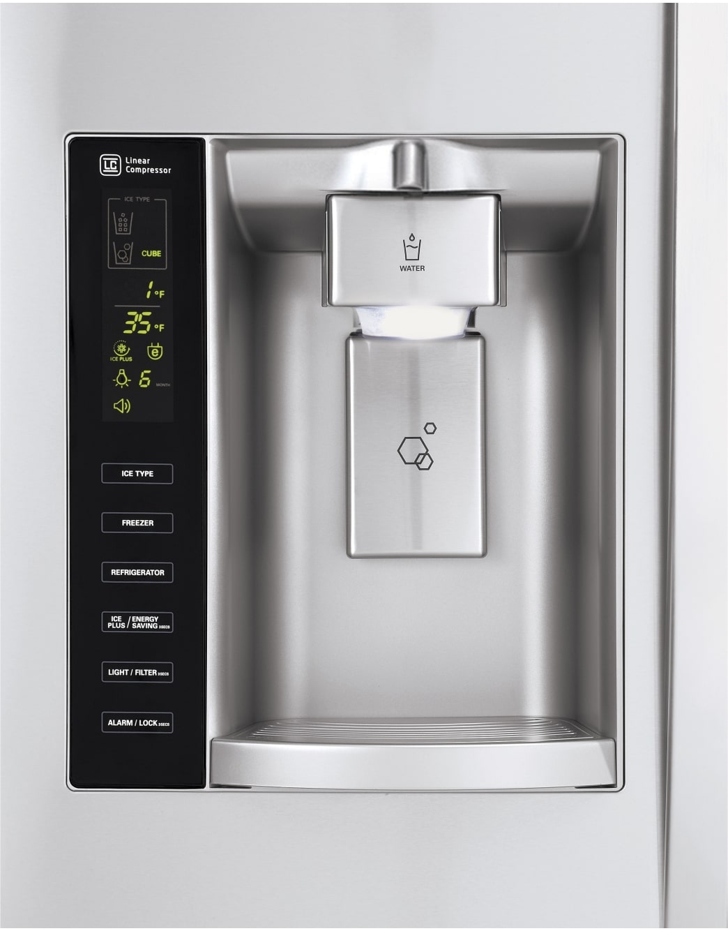 LG 26 cu. ft. SideBySide Refrigerator (LSXS26326S) LG USA