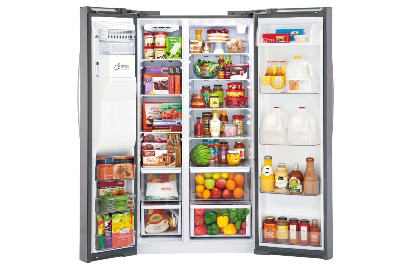 LG 26 cu. ft. SideBySide Refrigerator (LSXS26326S) LG USA