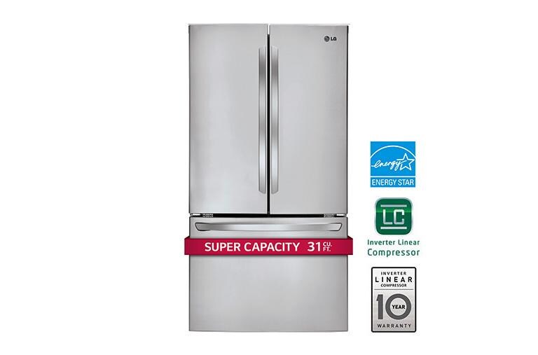 LG 31 cu. ft. Super Capacity 3Door French Door Refrigerator