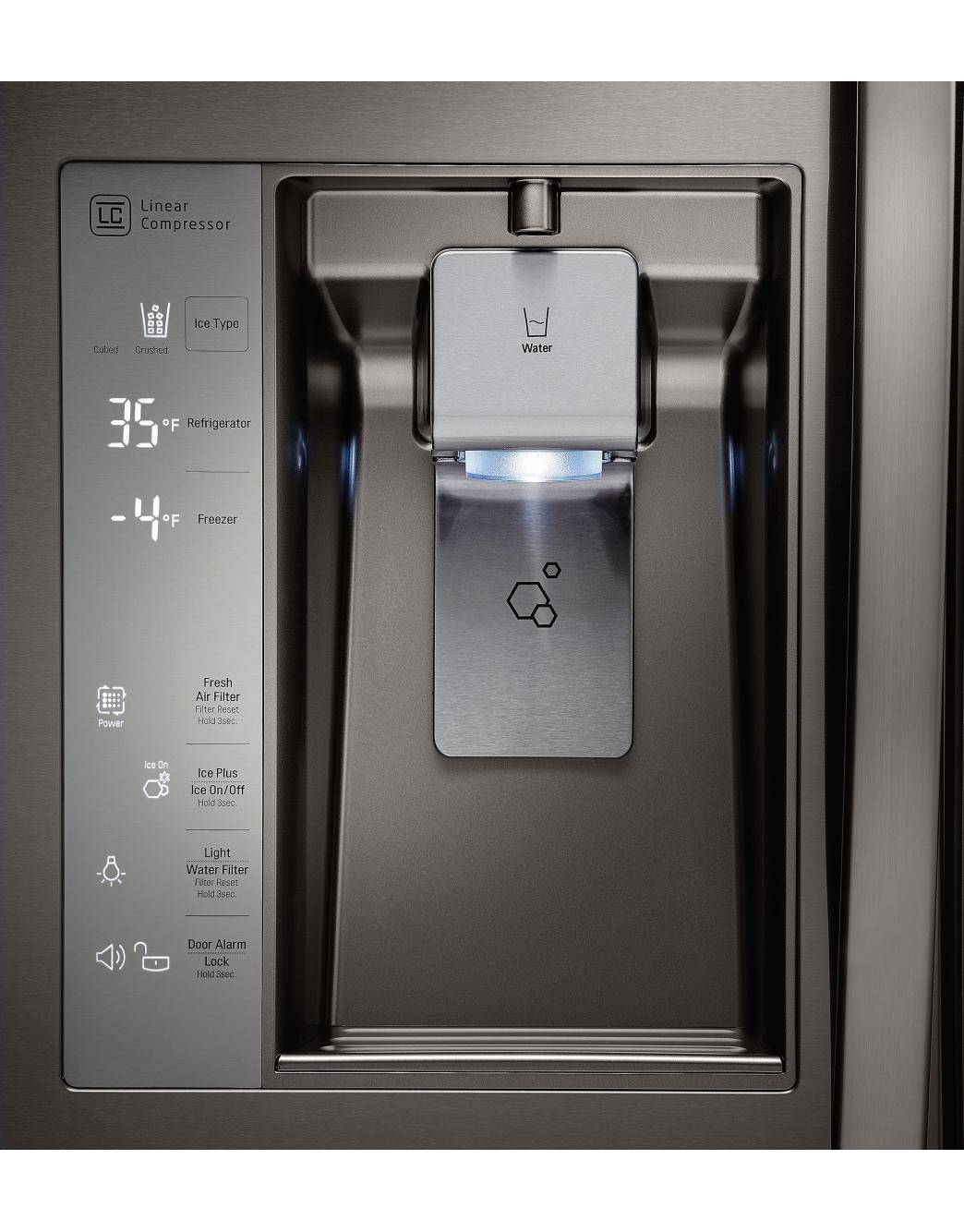 LG LFXC24726D Ultra Capacity 3Door French Door Refrigerator LG USA