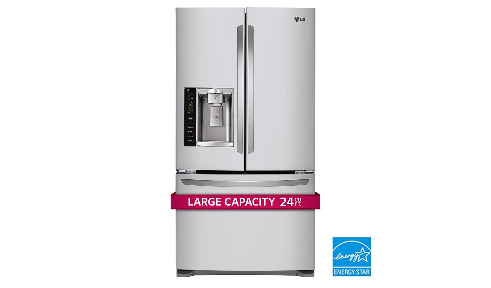 Lg Lfxs24626s Large Capacity 3 Door French Refrigerator Usa 24 Cu Ft French Door Refrigerator