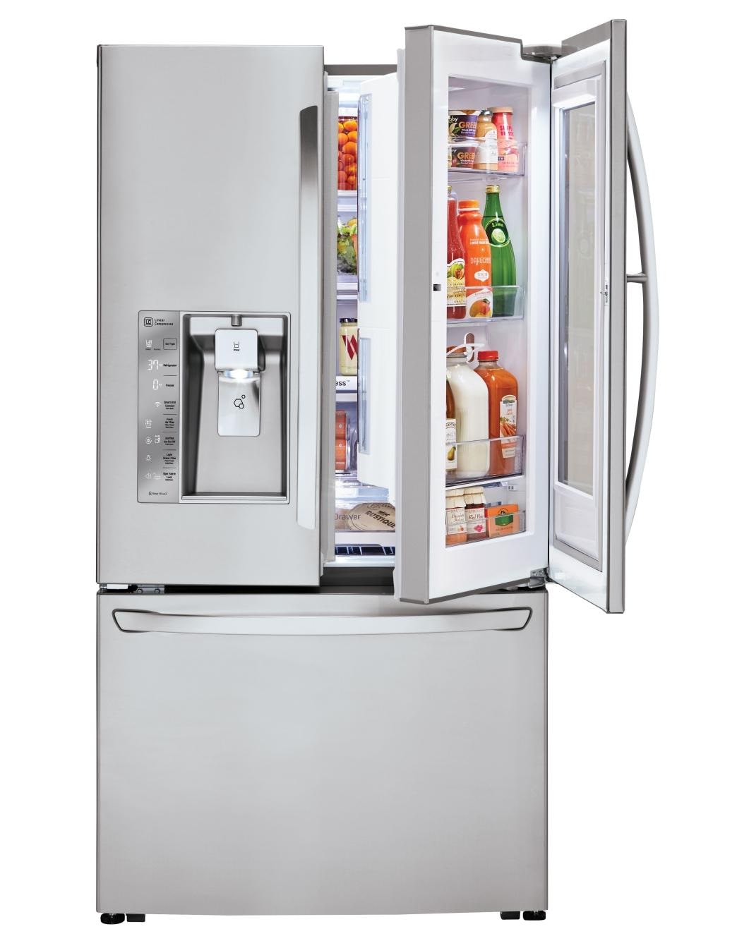 LG 30 cu. ft. Smart wifi Enabled InstaView™ DoorinDoor® Refrigerator (LFXS30796S) LG USA