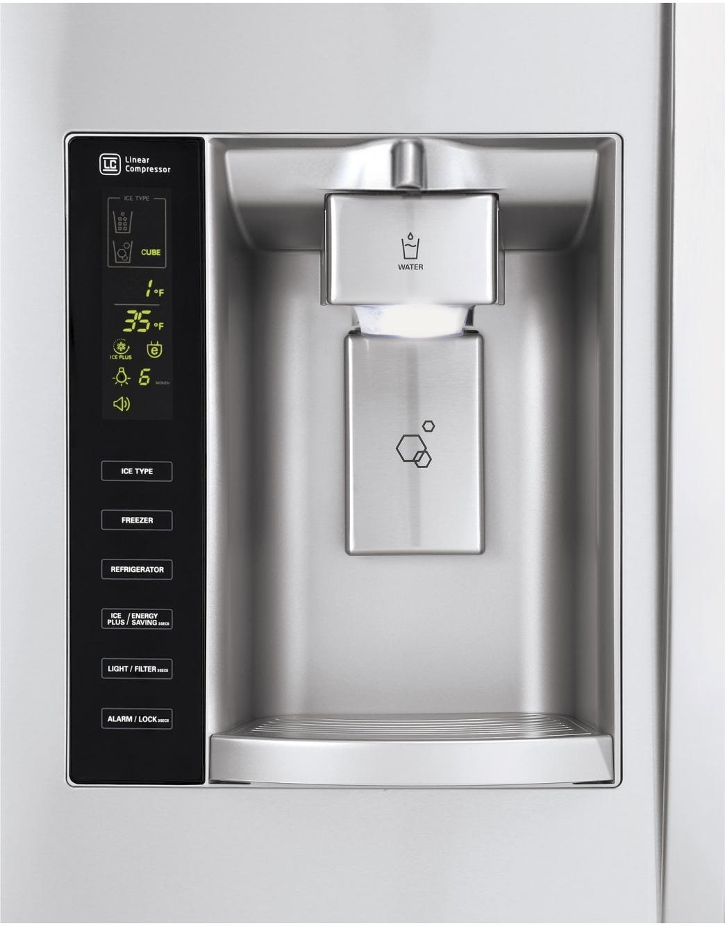 LSXC22436S SideBySide Counter Depth Refrgerator 22 cu.ft. LG USA