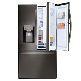 Lg Electronics 29 7 Cu Ft Smart French Door Refrigerator Instaview Door In Door Dual Ice W Craft Ice In Printproof Stainless Steel Lrfvs3006s The Home Depot