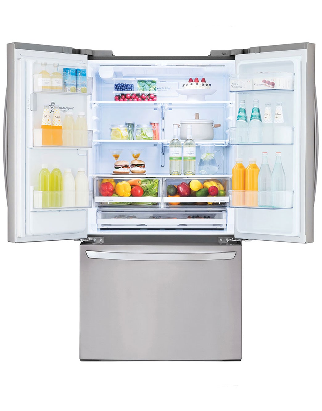 LG 28 cu.ft. Smart wifi Enabled French Door Refrigerator (LFXS28968S