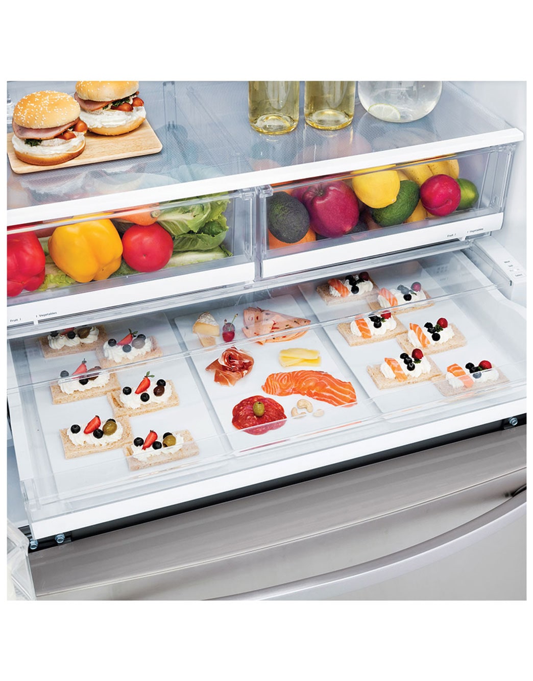 LG 28 cu.ft. Smart wifi Enabled French Door Refrigerator (LFXS28968S