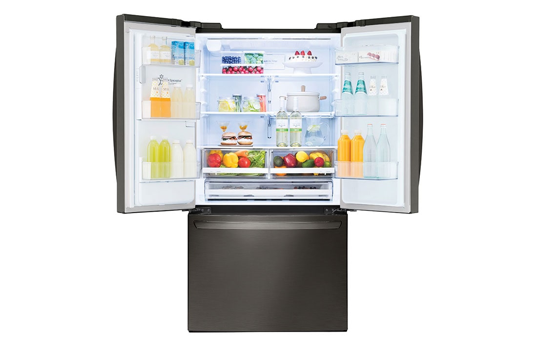 Lg 28 Cu Ft Smart Wi Fi Enabled French Door Refrigerator Lfxs28968d Lg Usa