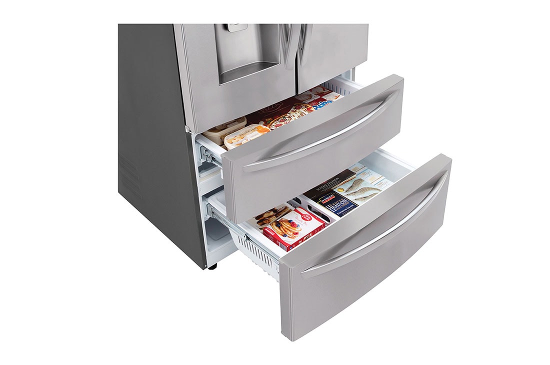 Lg 28 Cu Ft Smart Wi Fi Enabled French Door Refrigerator Lmxs28626s Lg Usa
