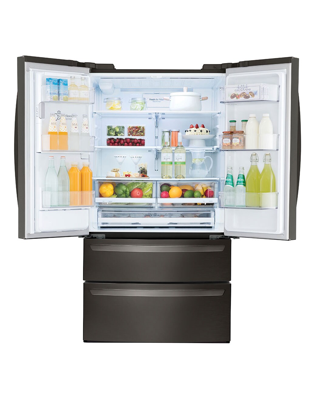 LG 28 cu.ft. Smart wifi Enabled French Door Refrigerator (LMXS28626D