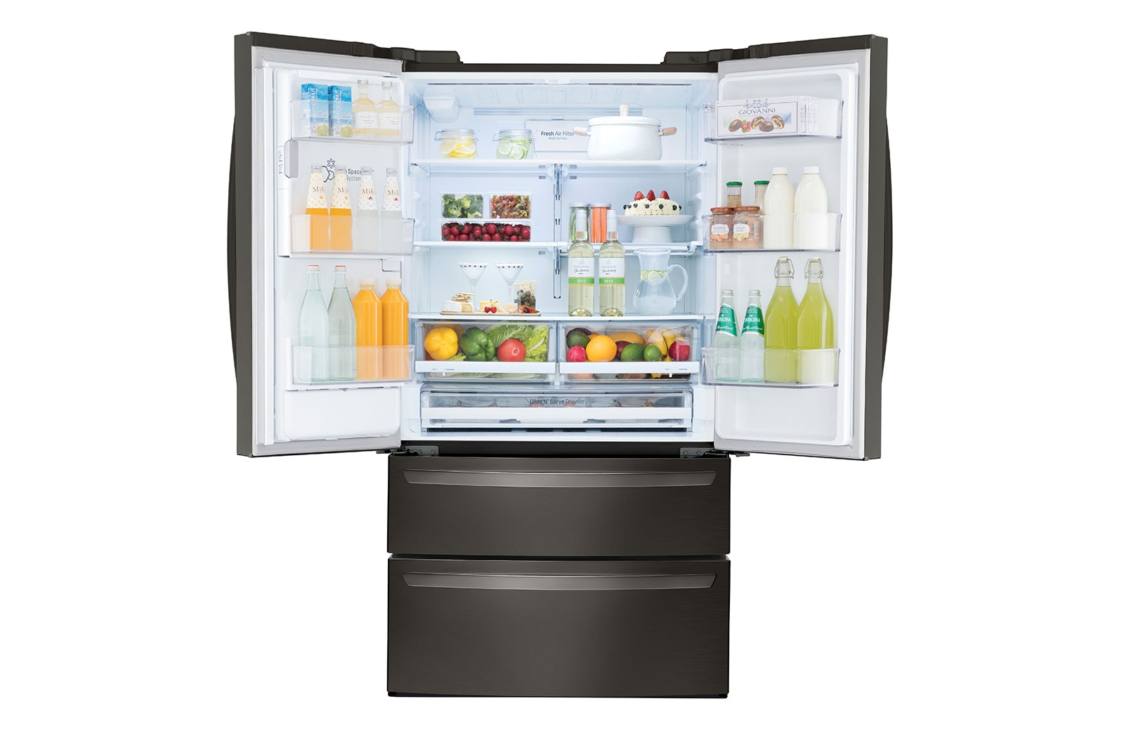 LG 28 cu.ft. Smart wifi Enabled French Door Refrigerator (LMXS28626D