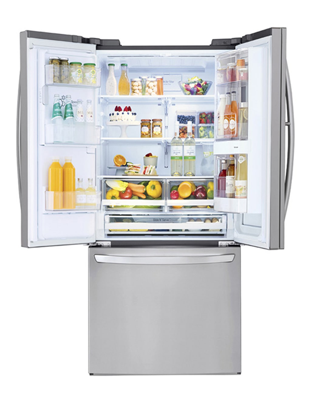 LG 28 cu. ft. Smart wifi Enabled InstaView™ DoorinDoor® Refrigerator (LFXS28596S) LG USA