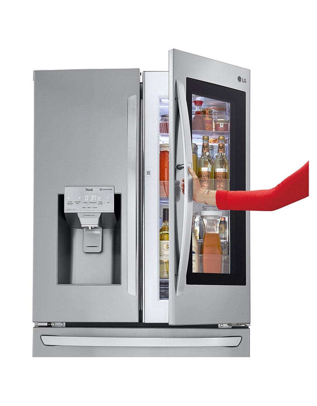 LG 26 cu. ft. Smart wifi Enabled InstaView™ DoorinDoor® Refrigerator (LFXS26596S) LG USA