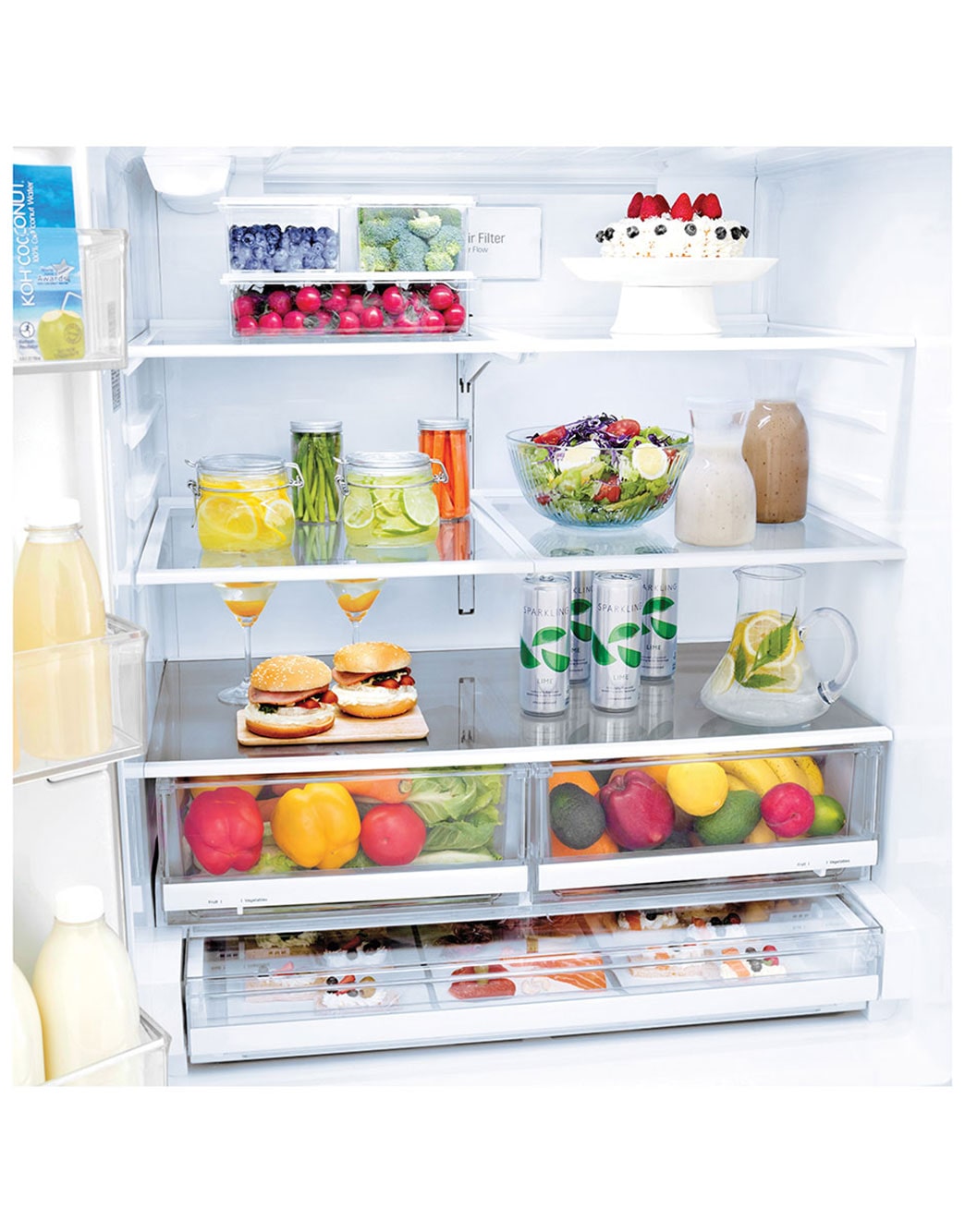 LG 22 cu. ft. French Door CounterDepth Refrigerator (LFXC22526S)