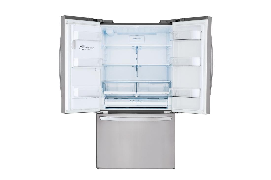 LG 22 cu. ft. Smart wi-fi Enabled French Door Counter-Depth Refrigerator, LFXC22526S, thumbnail 4