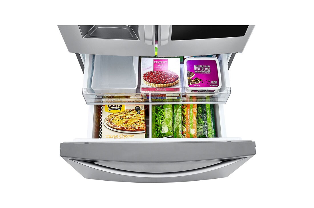 Lg 22 Cu Ft Smart Wi Fi Enabled Instaview Door In Door Counter Depth Refrigerator Lfxc22596s Lg Usa