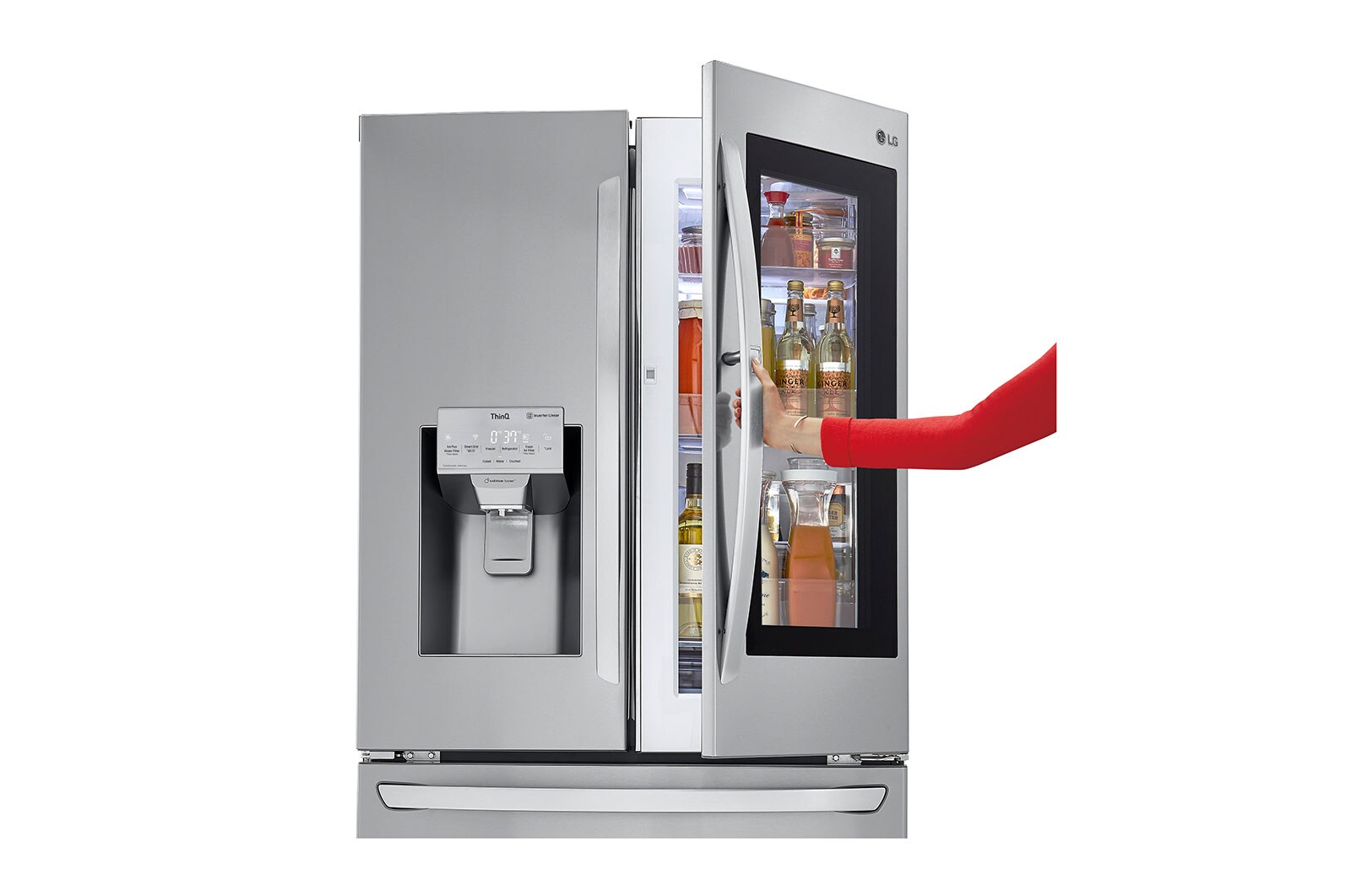 LG 22 cu. ft. Smart wifi Enabled InstaView™ DoorinDoor® CounterDepth Refrigerator
