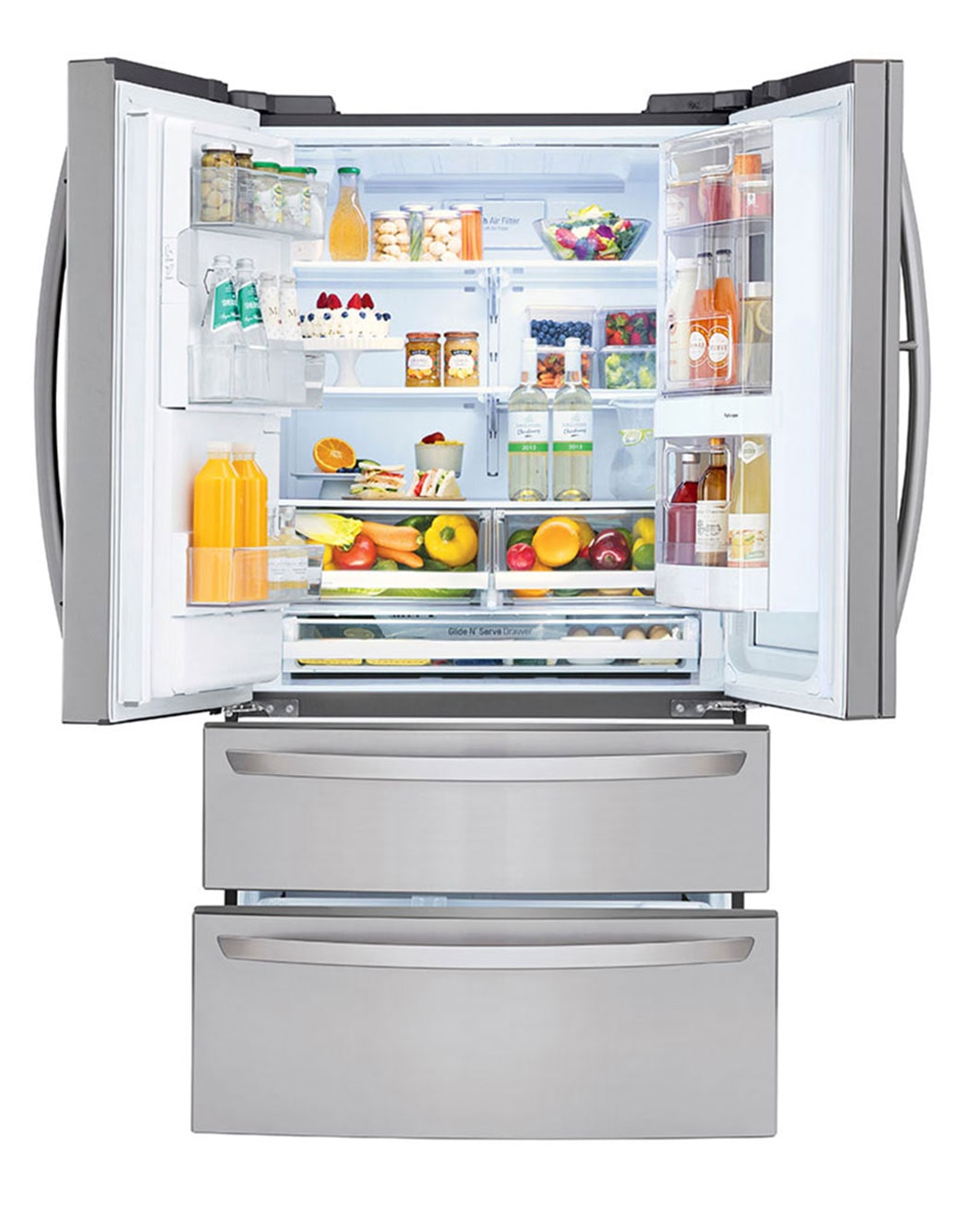 LG LMXS28596S 28 cu. ft. Smart wifi Enabled InstaView™ DoorinDoor