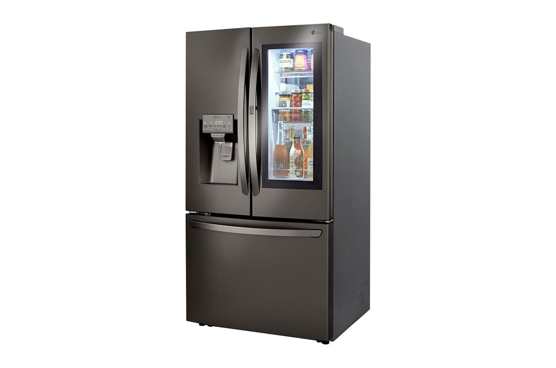 Lg 24 Cu Ft Smart Wi Fi Enabled Instaview Door In Door Counter Depth Refrigerator With Craft Ice Maker Lrfvc2406d Lg Usa