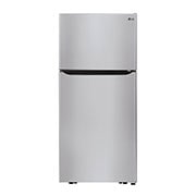 LG 20 cu. ft. Top Freezer Refrigerator, Front view, LTCS20020S, thumbnail 1