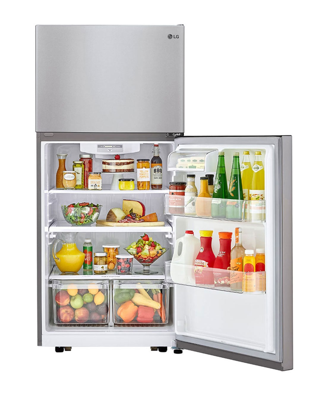 LG LTCS20020S 20 cu. ft. Top Freezer Refrigerator LG USA