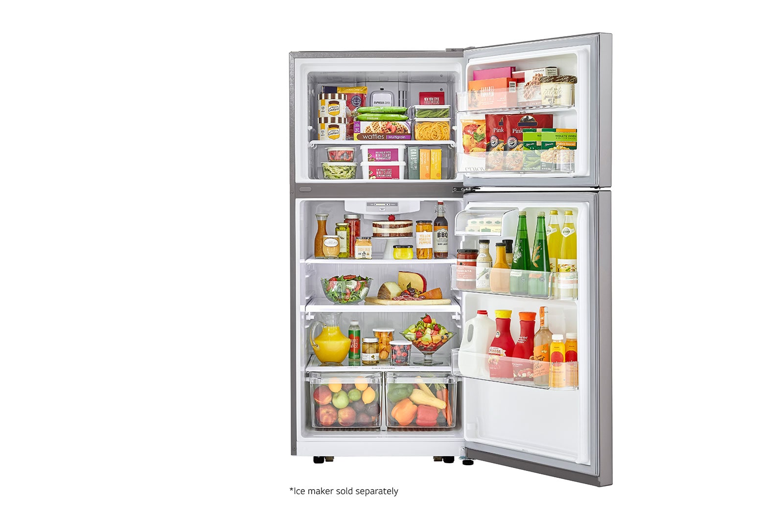 LG 20 cu. ft. Top Freezer Refrigerator, Side view, LTCS20020S