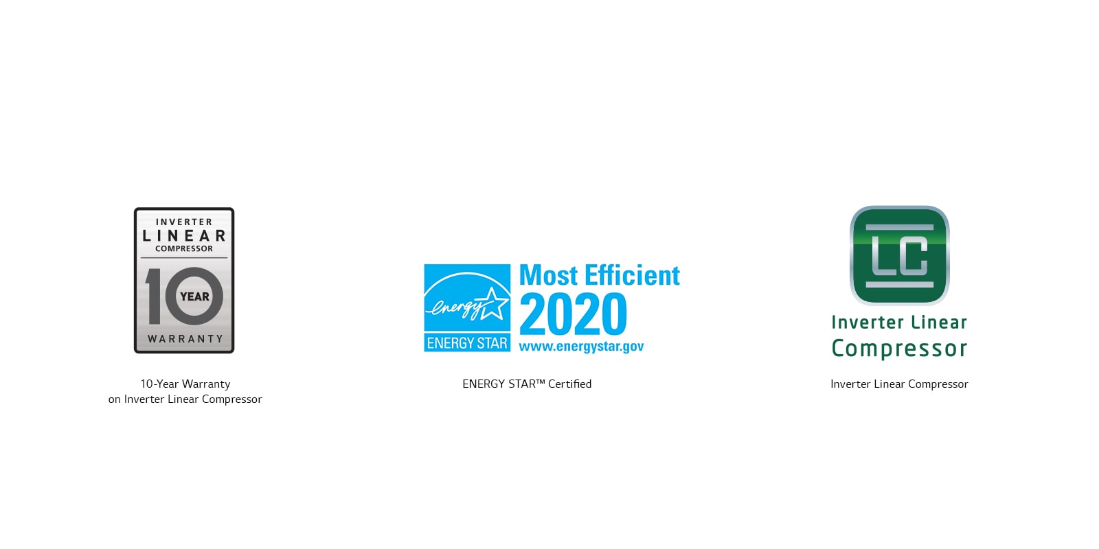 Refrigerator Qualifications (10 Year Linear Compressor & Energy Star Qualified)