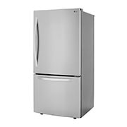 LG 26 cu. ft. Bottom Freezer Refrigerator, LRDCS2603S Left Angle, LRDCS2603S, thumbnail 4